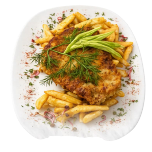 Kotlet schabowy z frytkami photoroom 10